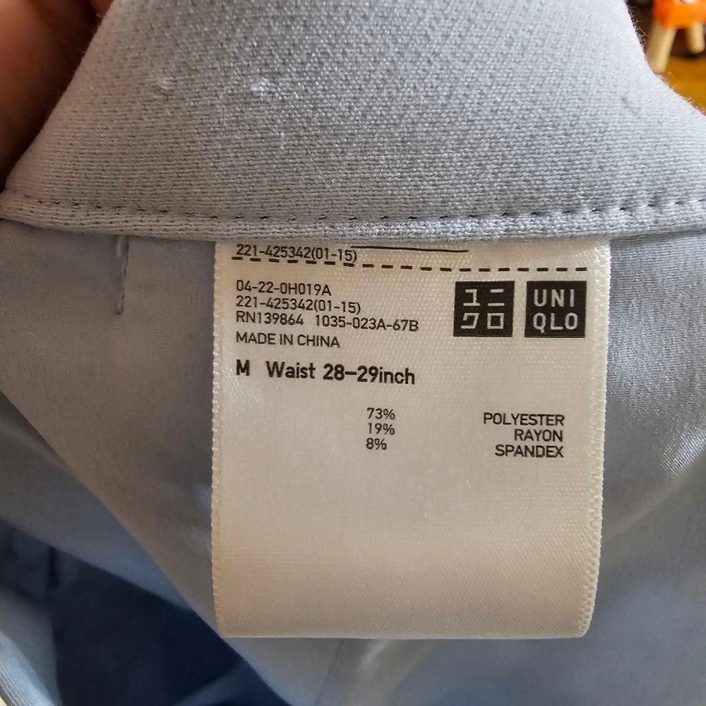 Uniqlo Women's Blue Bootcut Trousers Pants Size Medium - Picture 8 of 10